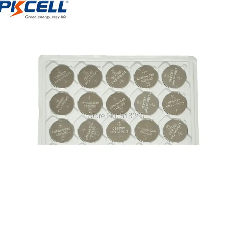 15 x CR2430 2430 DL2430 3V Lithium Button Coin Batteries 270mah Capacity
