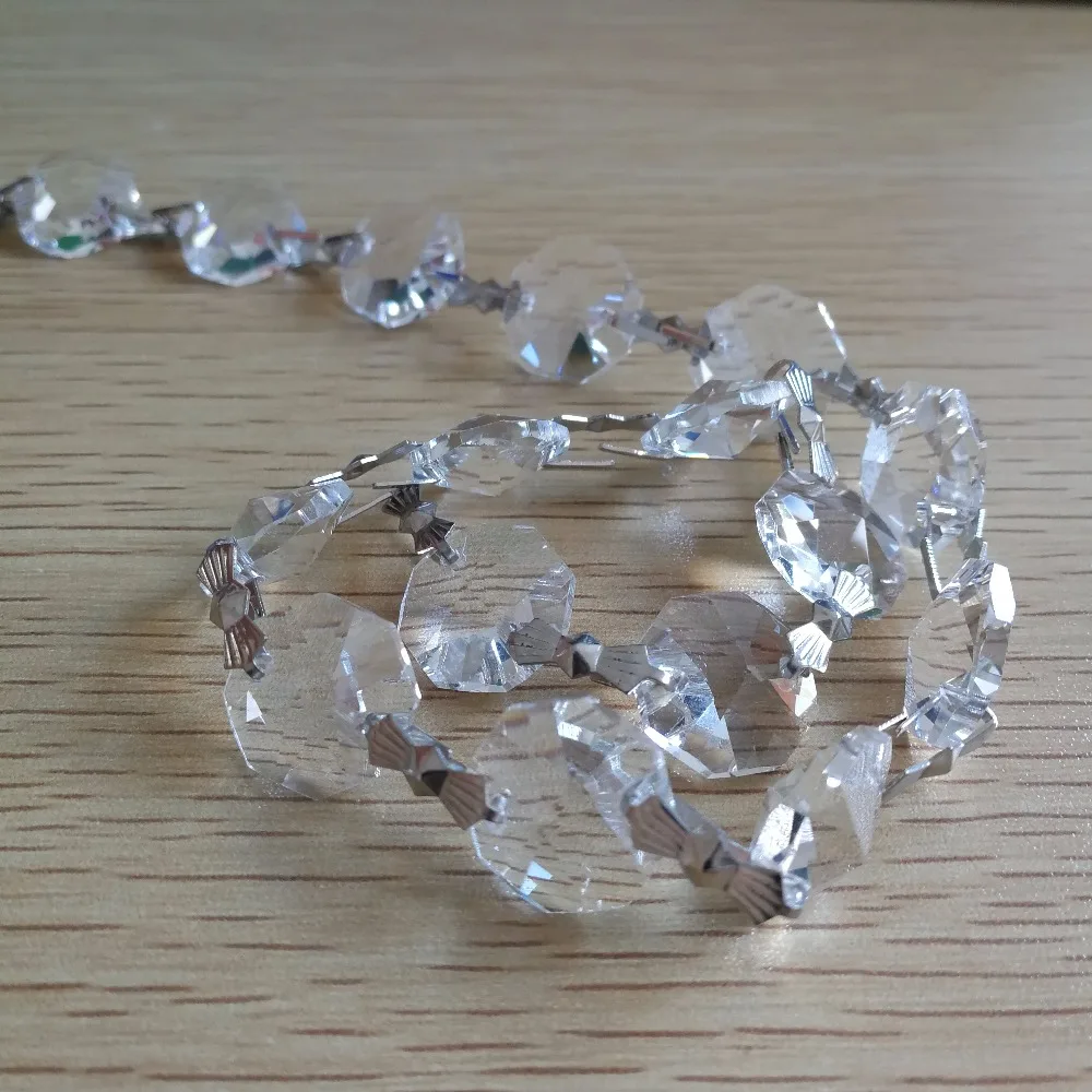 300Meters Octagon Bead Chain Home Decor Parts Wedding & Christmas Tree