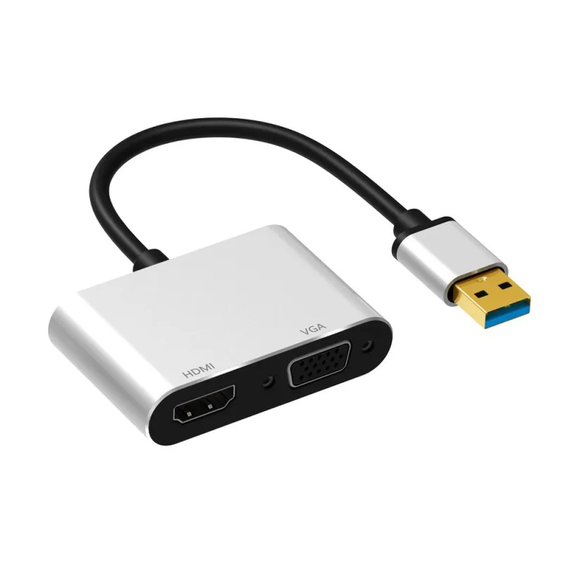 Hagibis USB3.0 к адаптер HDMI VGA 4 K HD 1080 P-все в одном! многофункциональная Дисплей 2 в 1 взаимный обмен данными между компьютером и периферийными устро...