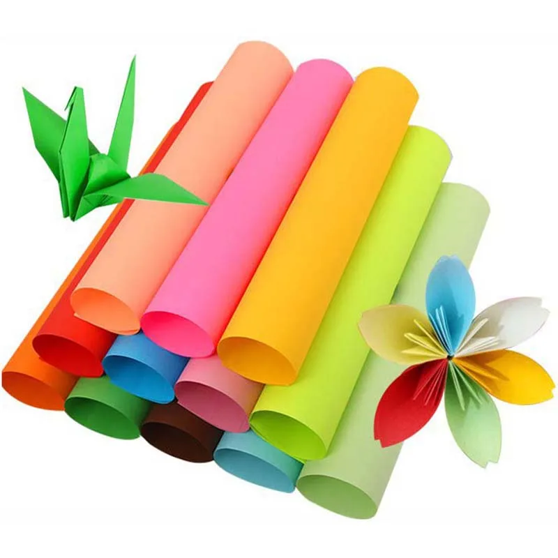 

A4 Copy Paper Business Paper Print Document 100 sheets Note Paper Double Sided Color Craft Origami Multiple Colors Optional