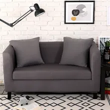 1/2/3-Seater Modern Solid Sofa Cover Polyester Spandex Elastic Slipcover Armchair Couch Cover Living Room Furniture Protector european style 3 2 1 seater fabric armchair sofa set living room furniture for factory direct sale price have two model