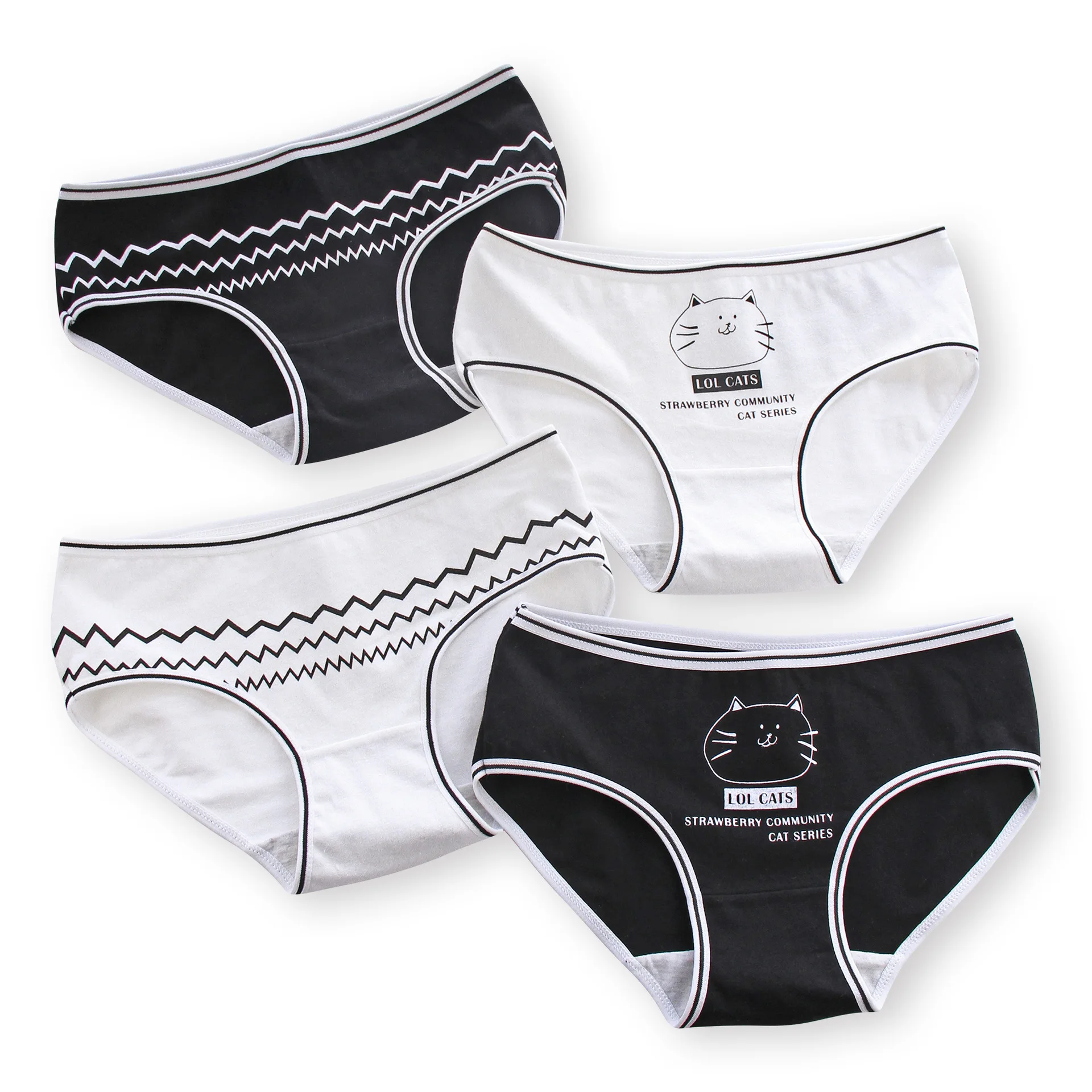 

4/5pcs/lot Girls Briefs Teen Girl Underwear Cotton Black Underpants Cute Panties for Girls Teenagers Underwear Calcinha 8-18T