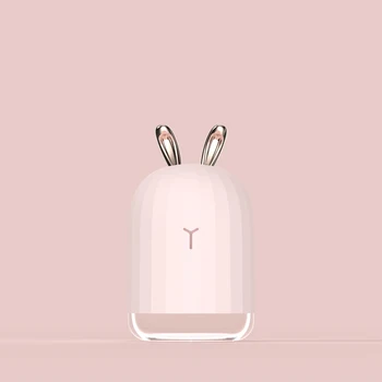 

VVPEC 220ML pink mini usb Ultrasonic Air Humidifier Aroma Essential Oil Diffuser for Home Car USB Mist Maker with LED Night lamp