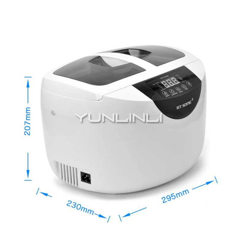 US $111.86 Household Ultrasonic Cleaner 2500ml Mini Ultrasonic Washing Unit GlassesWatchFeeder Ultrasonic Cleaning Machine VGT6250