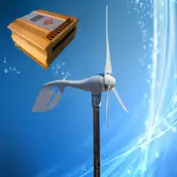 400 ワットミニ風力発電機; 風力タービン 3 個/5 個ブレード、 MPPT 風力太陽光ハイブリッドコントローラ (最大 600 ワット風、最大 300 ワットソーラー)