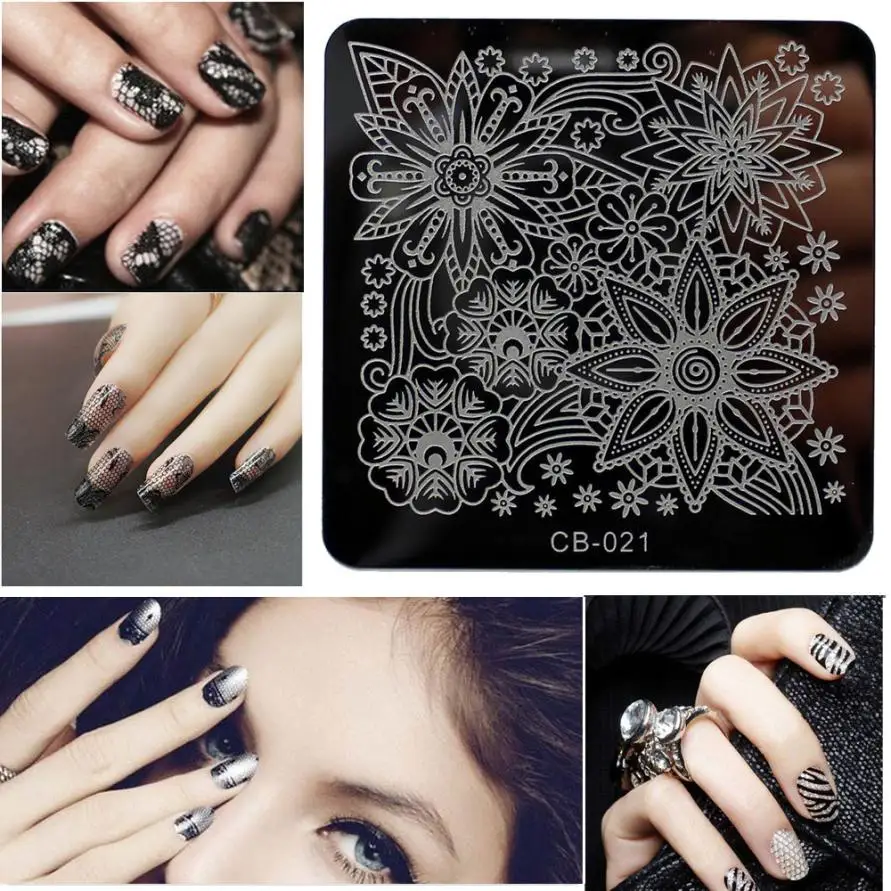 

HOT Templates Makeup Pattern DIY Nail Art Image Stamp Stamping Plates Manicure Nail Polish Template Wholesale
