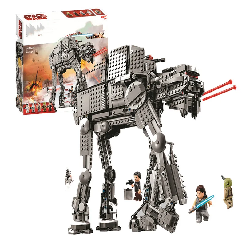 

Star Wars The First Order Heavy Assault Walker Building Blocks Compatible 75189 Toy for Child