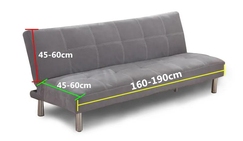 Большой эластичный для дивана чехол без подлокотника складной чехол универсальный размер длина от 160 до 190 см 23 Цвета