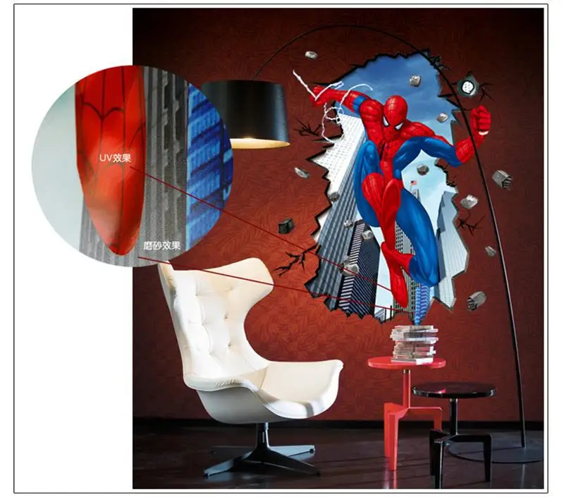 Spiderman Wall Art aliexpress : buy % 3d cartoon spiderman wall stickers for kids Spiderman Wall Art aliexpress : buy % 3d cartoon spiderman wall stickers for kids