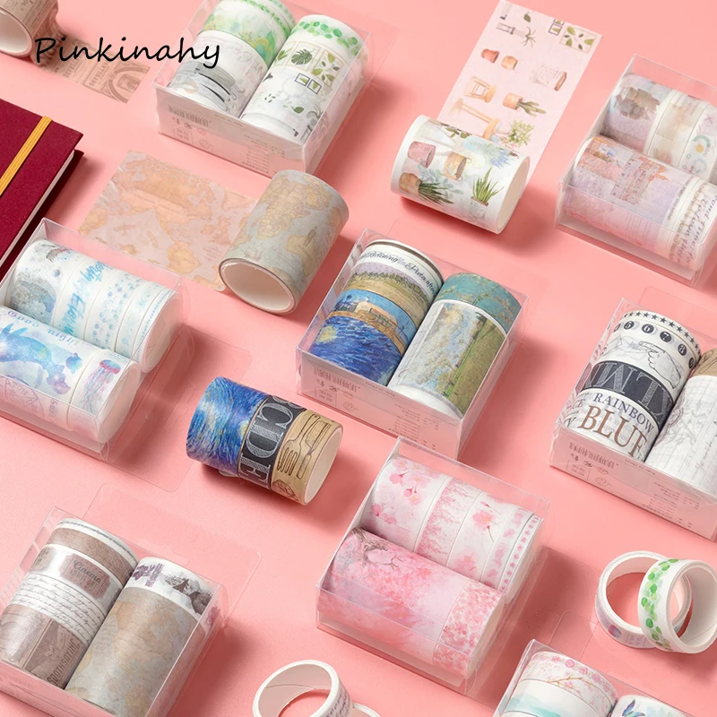 

7 pcs/lot Ocean washi tape set Cute adhesive tape DIY Decoration Sticker Scrapbooking Diary Masking Tape stationery supply JD076