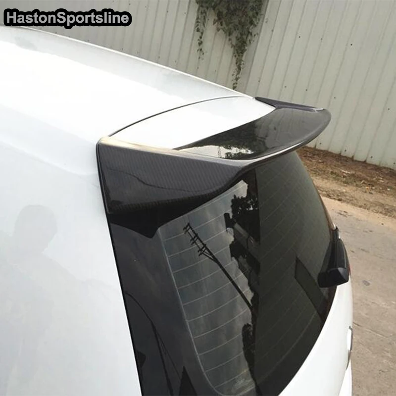 Углеродного волокна задний багажник на крыше спойлер крыло для Volkswagen VW Golf 7 VII MK7~(не GTI и R