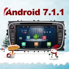 Bosion Android 7.1 Quad core car dvd for Ford Focus Galaxy Mondeo S max car radio stereo multimedia player free canbus