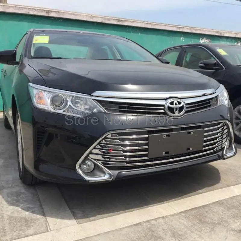 Fit for Toyota Camry 2015 ABS Chrome Front Center Grill Grille Cover Trim car front cover trim
