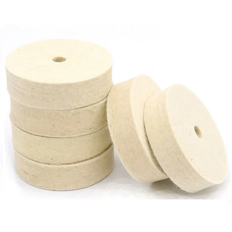 

80mm Wool Polishing Pads Felt Polishing Wheel Mayitr
