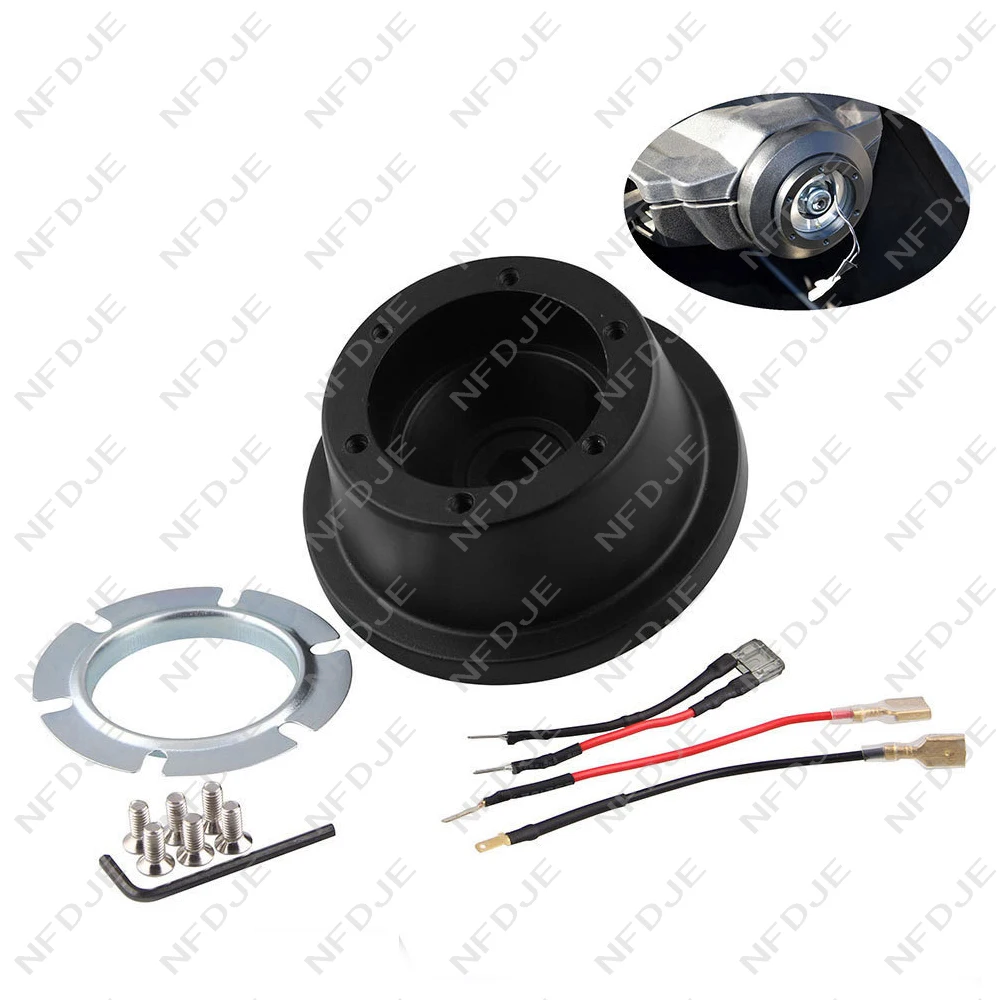 

For Ford Mustang Focus 6 Bolt Steering Wheel Hub Quick Release Adapter Boss Kit