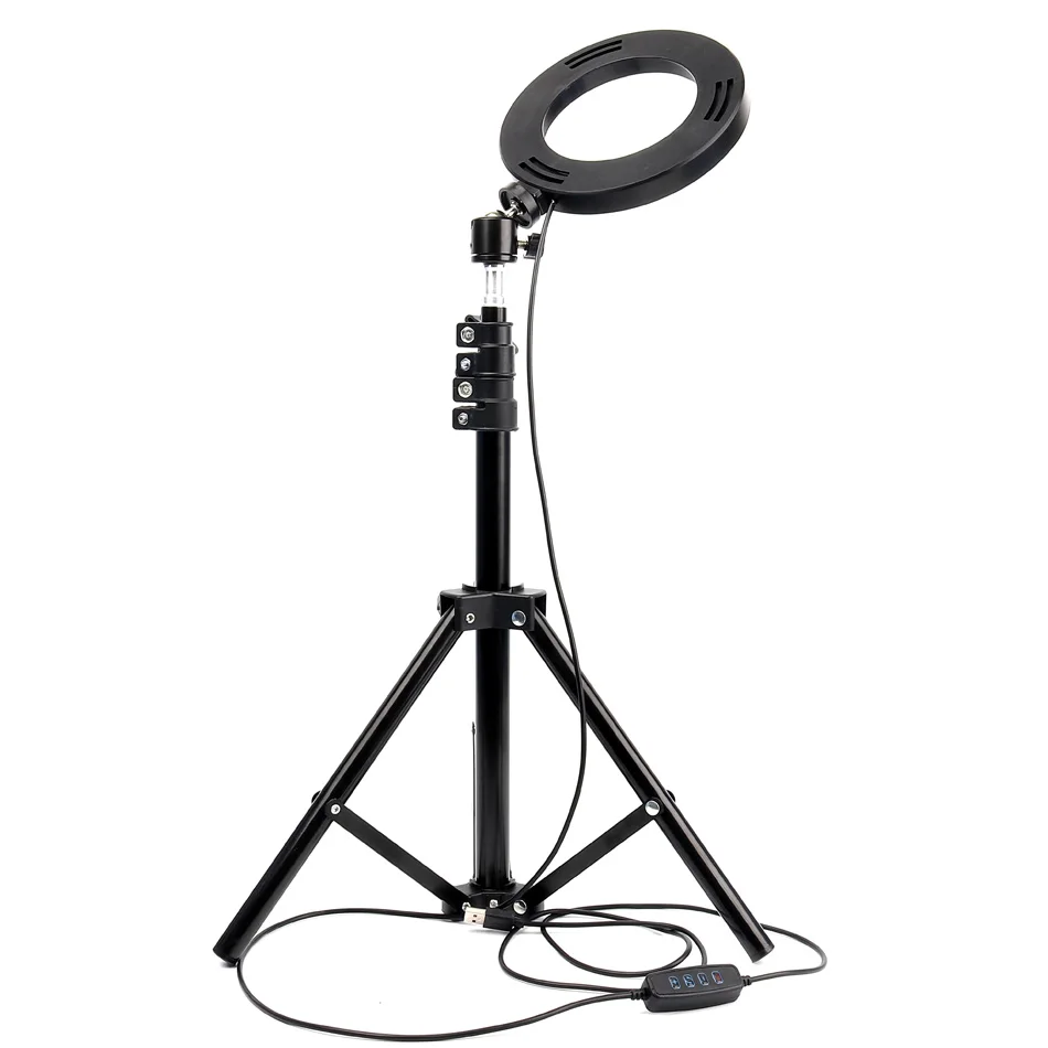 LED Ring Light Photo Studio Light Photography selfie ring Dimmable Video for cameras Smartphone with Tripod Phone Holder