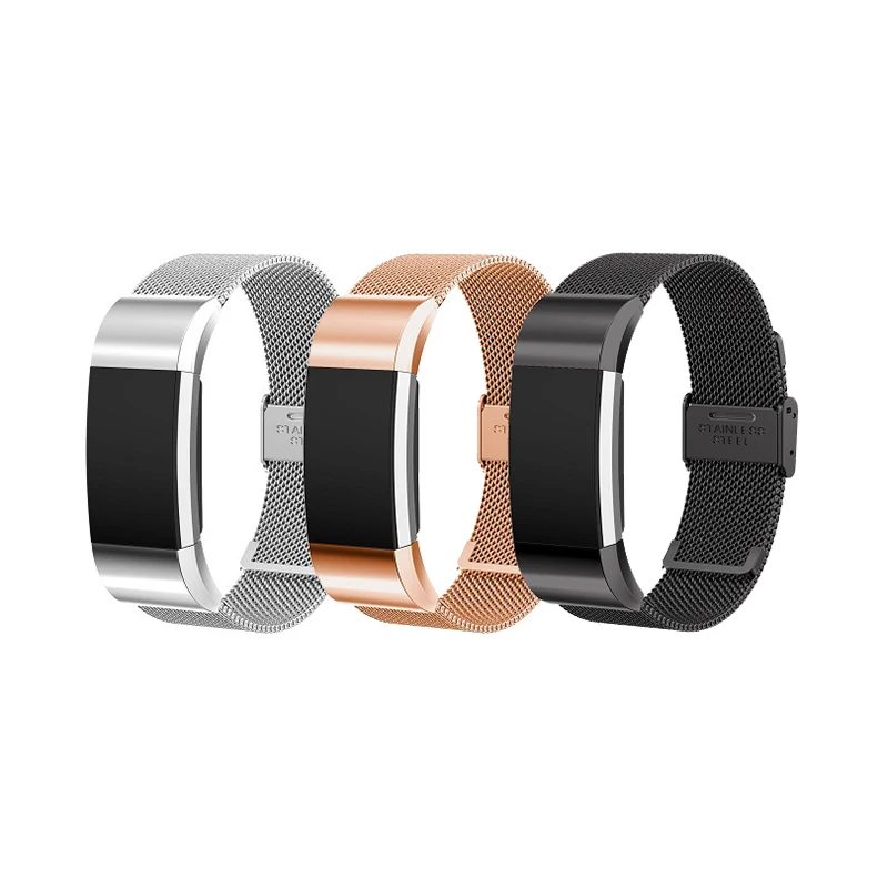 Milanese Loop for Fitbit Charge 2 Band Replacement Watch Bracelet Fitbit Charge 2 Correa Stainless Steel Magnetic Metal Strap