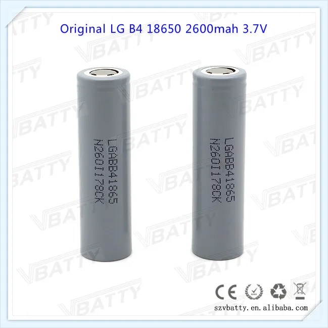 Для LG B4 18650 3,7 V 2600 mAh аккумуляторная батарея для LG 2600(ABB4) литий-ионная батарея промышленного использования(1 шт