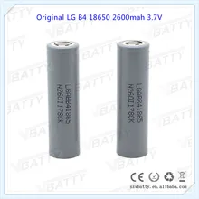 100% Original for LG B4 18650 3.7 V 2600 mAh Rechargeable battery for LG 2600 (ABB4) Li-ion Battery Industrial use(1 pc)