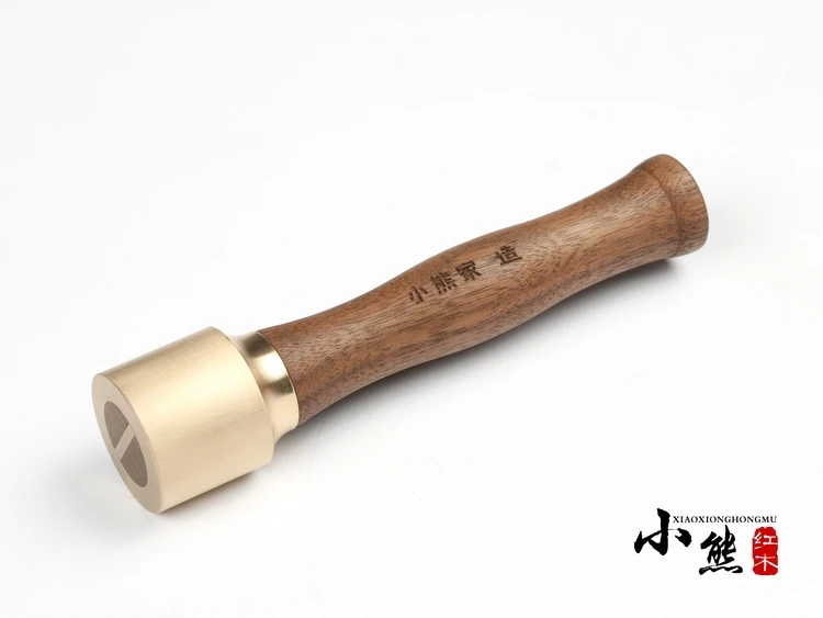 Медный молоток с деревянной ручкой инструмент для резки кожи кожи|copper hammer|hammer