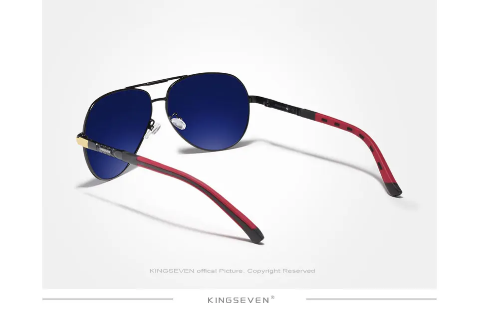 KINGSEVEN Vintage Aviator Sunglasses Polarized Coating Lens