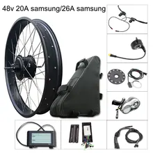 Electric Bike Kit 1000w Fat Tire Motor Wheel E Bike Kit 48V 20A/26A Samsung Electric Bicycle Conversion Kit for Rear Hub Motor Electric Bike Kit 1000w Fat Tire Motor Wheel E Bike Kit 48V 20A/26A Samsung Electric Bicycle Conversion Kit for Rear Hub Motor
