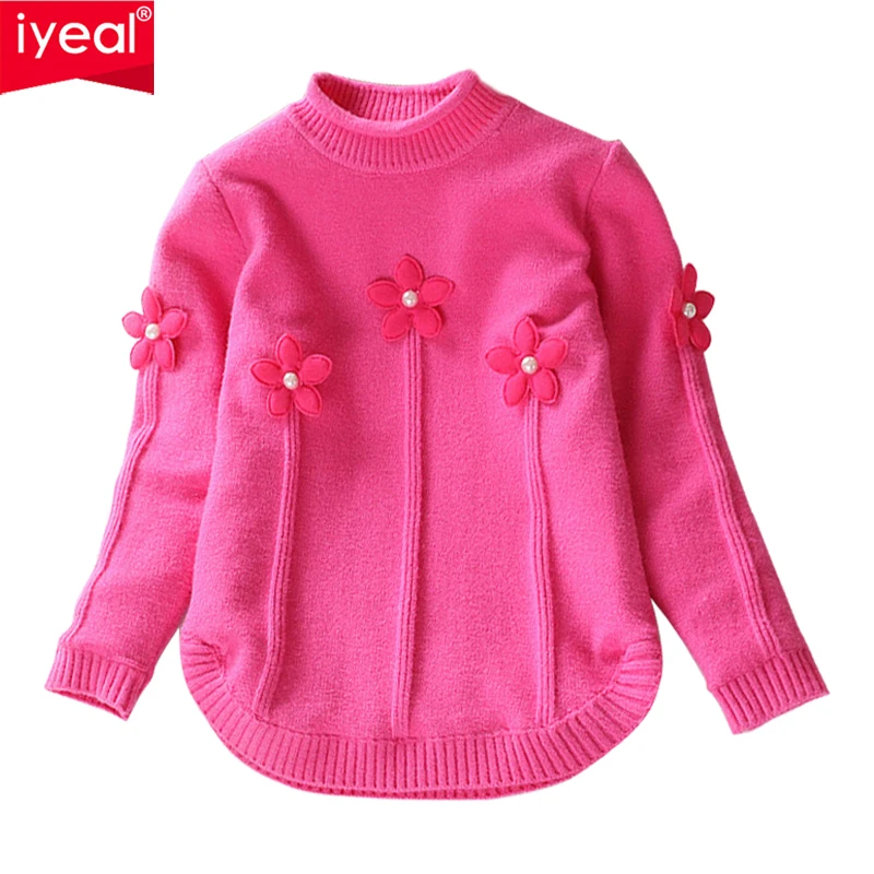 IYEAL Turtleneck Winter Knitted Sweater Children Girls Thicken Solid Colors Pullover Kids Baby Soft Warm Autumn Casual Jumper IYEAL Turtleneck Winter Knitted Sweater Children Girls Thicken Solid Colors Pullover Kids Baby Soft Warm Autumn Casual Jumper