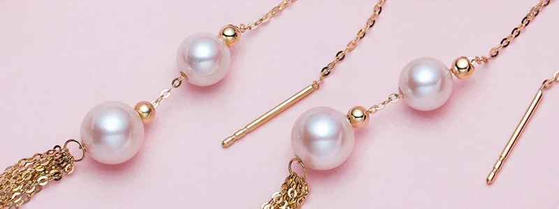 18k gold chain tassel earring (1)
