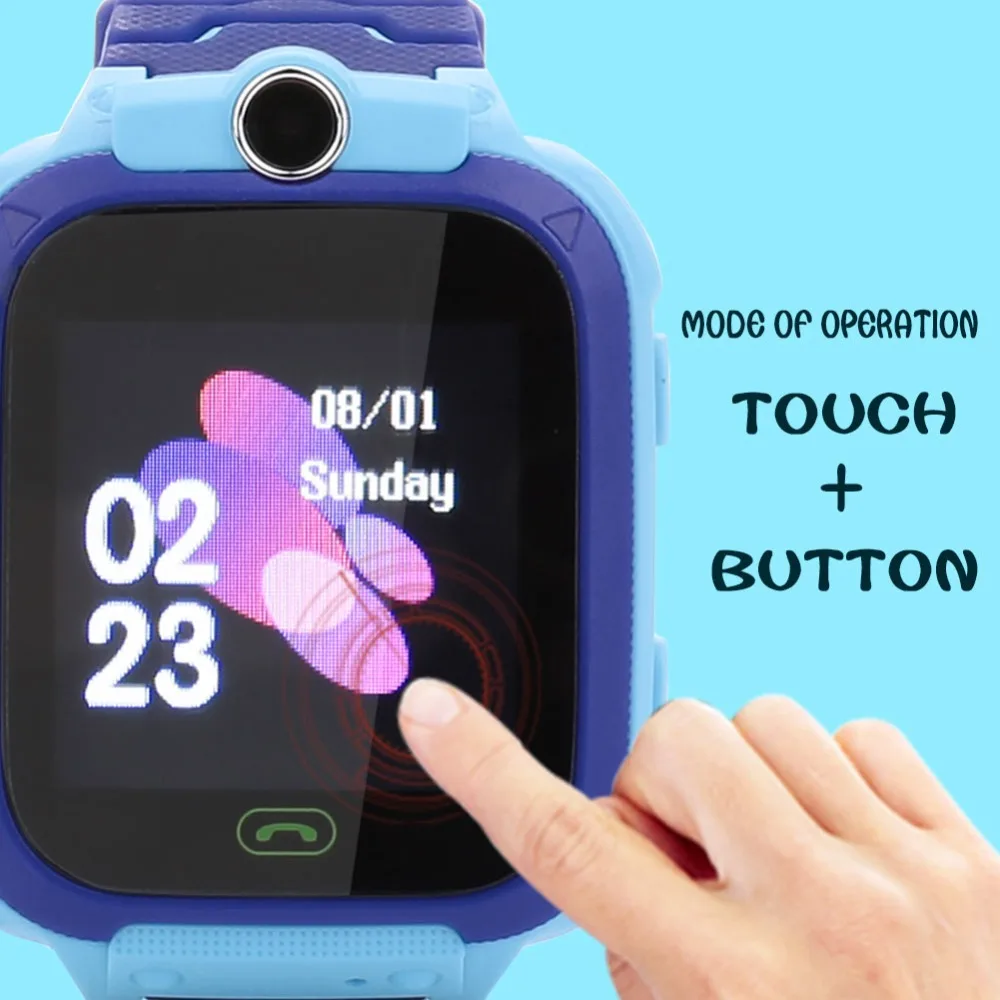  S12 GPS Kind Smart Uhr Telefon Position Kinder Uhr 144 zoll Farbe Touch Screen WIFI SOS Smart Baby 