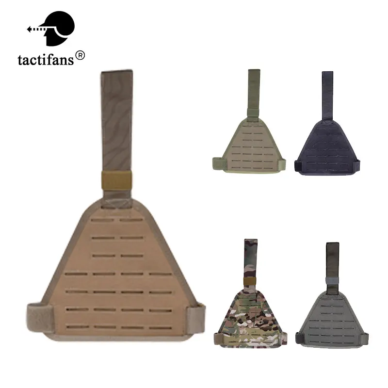 

TACTIFANS Laser Cutting Molle Drop Leg Platform Panel High Ride Drop Leg Panels Hook-and-loop Belt Strap Padded Interior Mesh