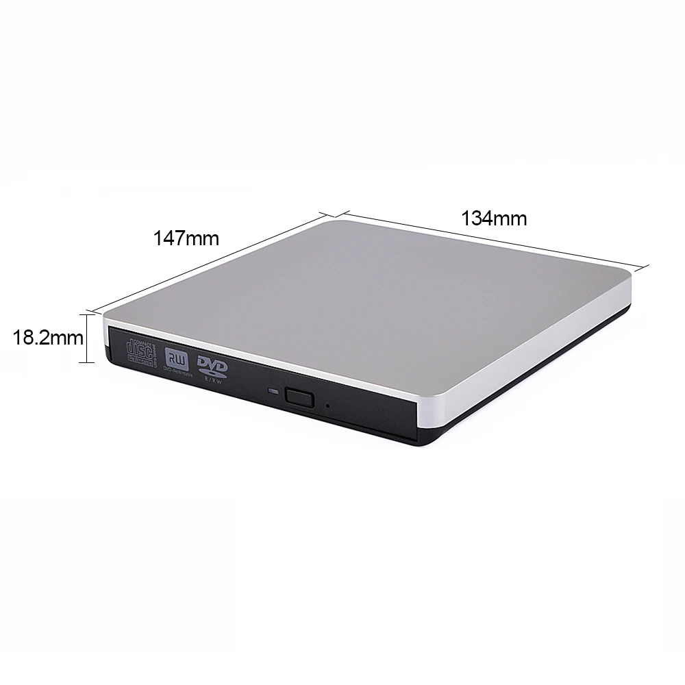 Ultra Slim Внешний USB 3,0 High Скорость CD-RW DVD-RW супер проигрыватель дисков Писатель горелки для hp ASUS Dell, Samsung lenovo, PC ноутбук