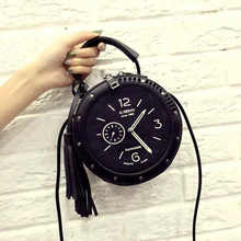 2016 Limited Promotion Open Pocket Single Cell Phone Pocket Open Hard Personality Women Tassel Bag Handbag