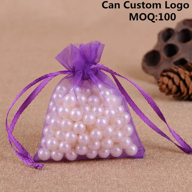 9x12cm 100pcs Lot Purple Fashion Organza Jewelry Gift Bags Small 9x12cm 100pcs Lot Purple Fashion Organza Jewelry Gift Bags Small Drawstring Pouches Coffee Beans