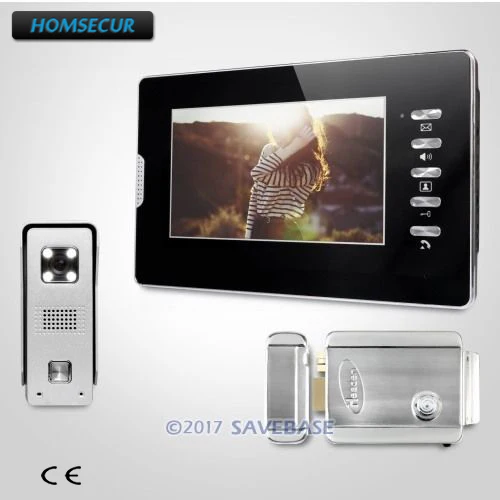 

HOMSECUR Door Entry Phone Call System With User-friendly Design of Mute Mode +Electric Lock