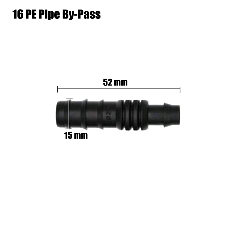 10pcs 16mm PE Pipe Connectors Garden Water Micro Drip Irrigation Pipe Hose Connector Watering System Joints Tee Elbow Plug drip system kit Watering & Irrigation Kits