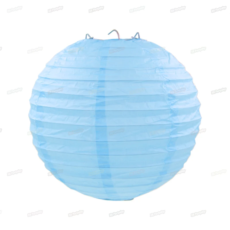 4-16 дюймов круглый Японский Китайский бумажный фонарь шар бумажный фонарь s свадебный день рождения украшение подарок ремесло DIY - Цвет: Lake Blue