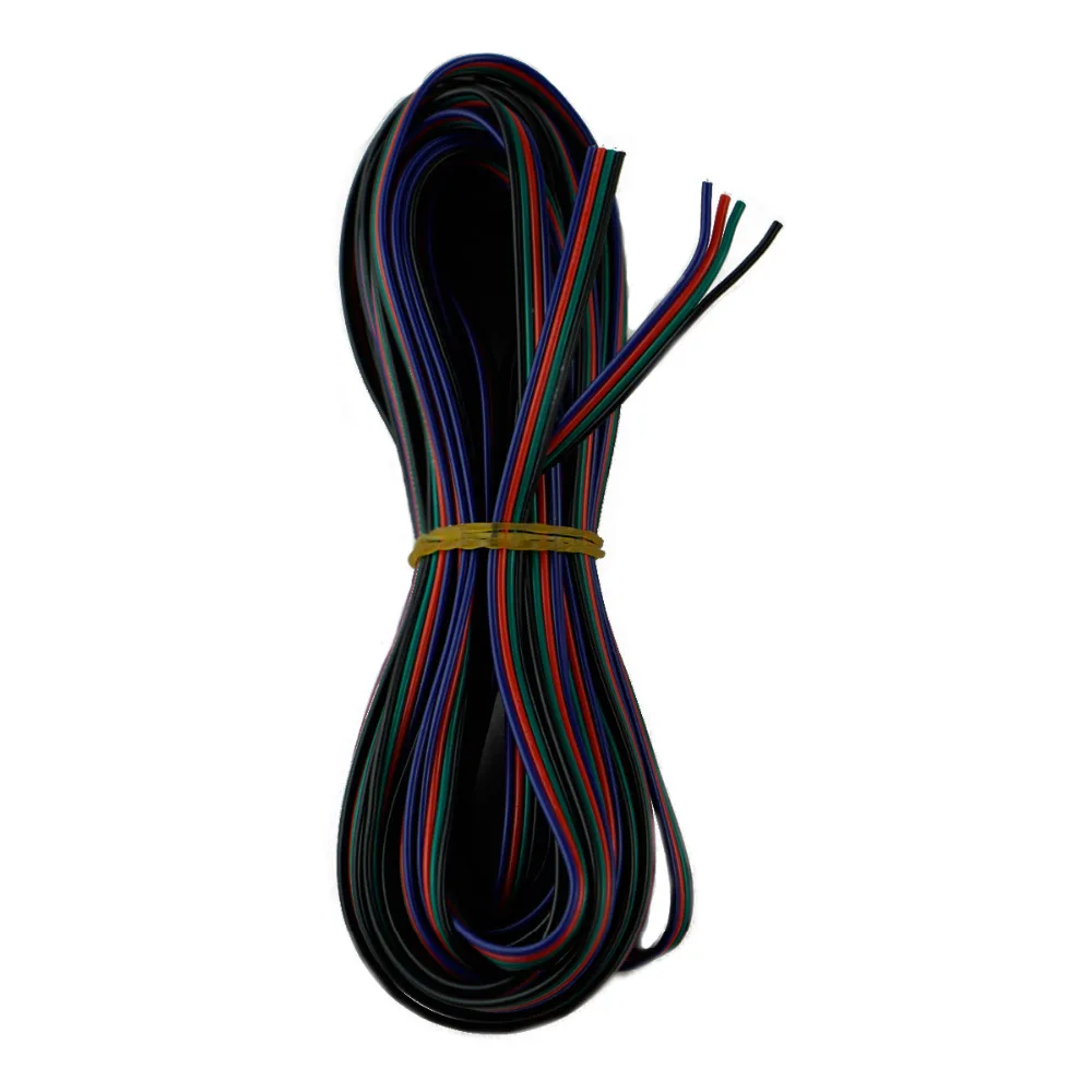 Кабель удлинитель RGB 4 цветов 10 м контакта цвета|extension cord 10m|4pin extension cablecond |