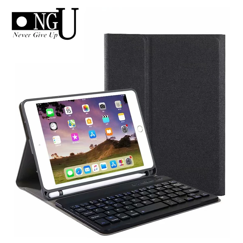 Bluetooth Keyboard Case For iPad Mini 4 5 Luxury PU Leather Cover for iPad Mini 5 2019 Funda with P