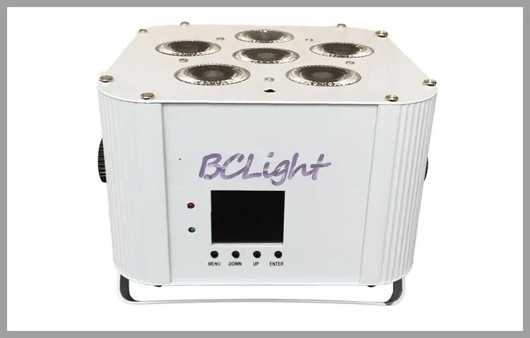  2015 Newest 6*18W RGBWA UV Wireless dmx led par lights/battery powered led wireless IR control uplights