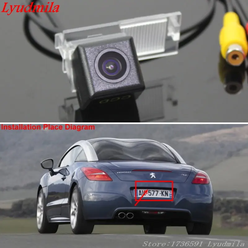 Беспроводная камера для Peugeot RCZ/Sega/Cross/Автомобильная заднего вида/HD CCD вида|rear view
