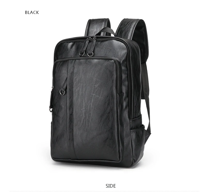Рюкзаки для ноутбука, кожаный мужской рюкзак, 15,6 дюймов, рюкзак для ноутбука, мужские сумки, водонепроницаемые, бизнес, путешествия, многофункциональный рюкзак