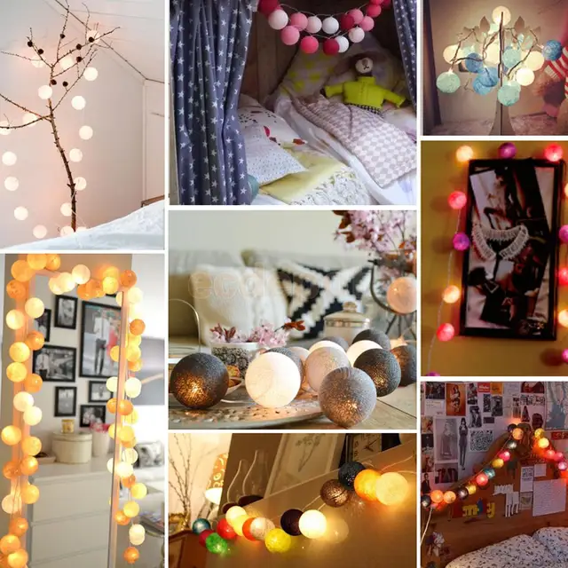 12m cotton ball fairy led string lights party patio christmas decor wall diy - Patio Christmas Decorations 12m cotton ball fairy led string lights party patio christmas decor wall diy - Patio Christmas Decorations