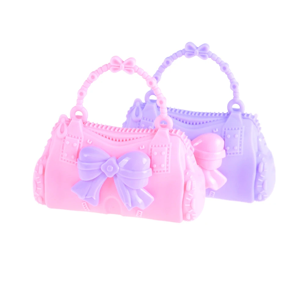 

2PCS Bag for Dolls Accessories Lovely Bag shaped Kid Toys high quality Random styles kids birthday gift for girl