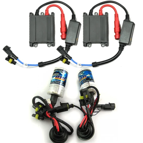 

55W HID Xenon Kit Black Slim Ballast Conversion Bulbs 9006 12000K Headlight New [CPA171]