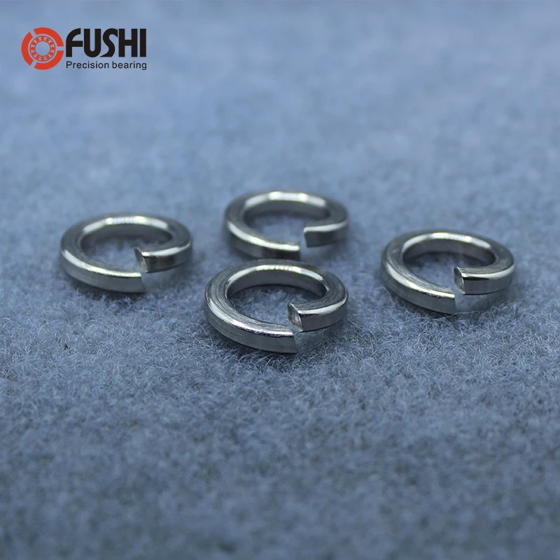 

M12 - M22 Single Coil Spring Lock Washers Normal Type 20PCS Stainless Steel Spring Washers Open Elastic Gasket GB93