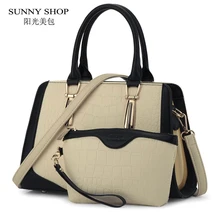 SUNNY SHOP Brand New Women Bag Alligator Pattern Women Messenger Bags American Handbags High Quality Shoulder Bags With Wallet