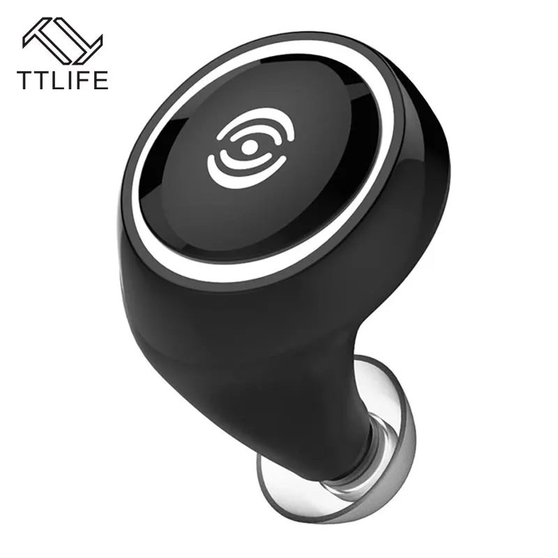 

TTLIFE Mini Bluetooth Headset Mini Stealth Wireless Bluetooth 4.1 Earphone Built-in Microphone Stereo Earbud for IPhone