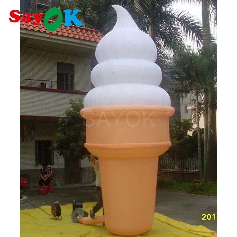 

4mH advertising inflatable ice cream cone inflatable model for sale