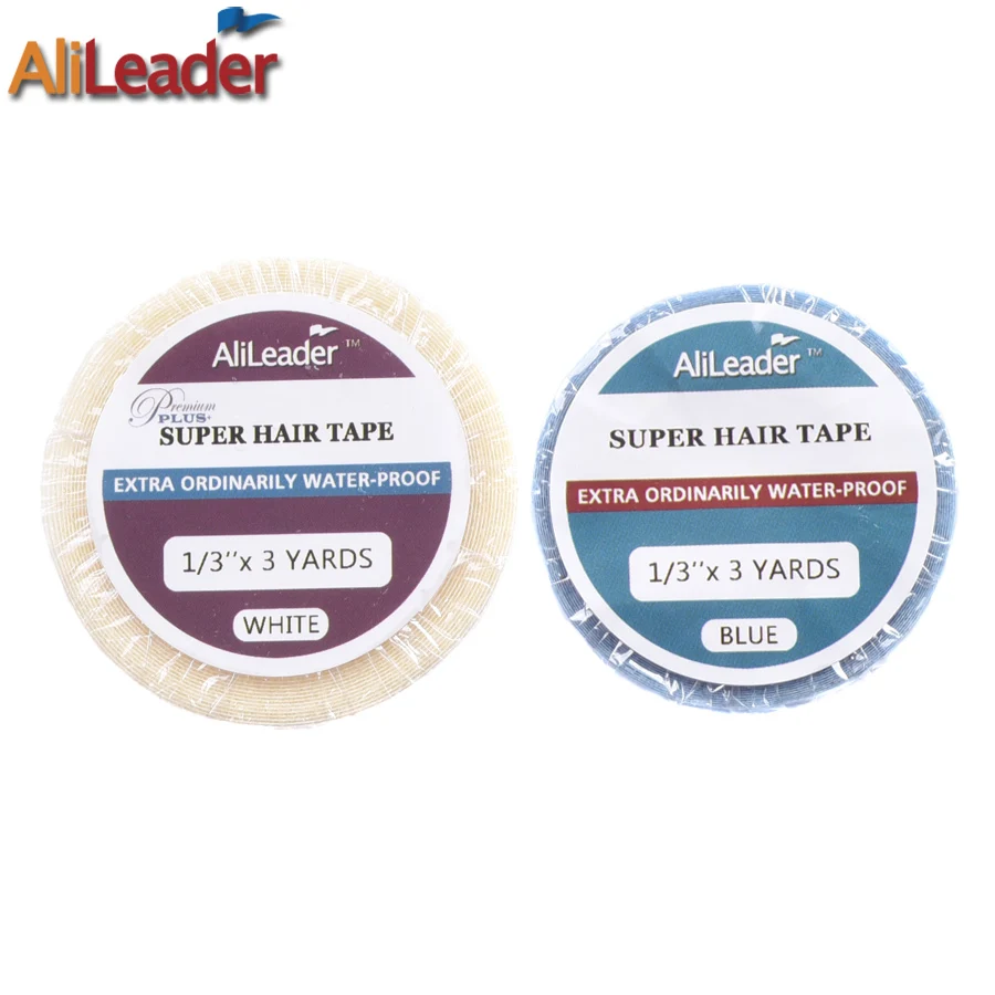 Easy To Use And Remove Hair Extension Tape Wig Adhesive Lots Waterproof Double-Sided Wig Tape Hair Bond Glue Blue & White Color