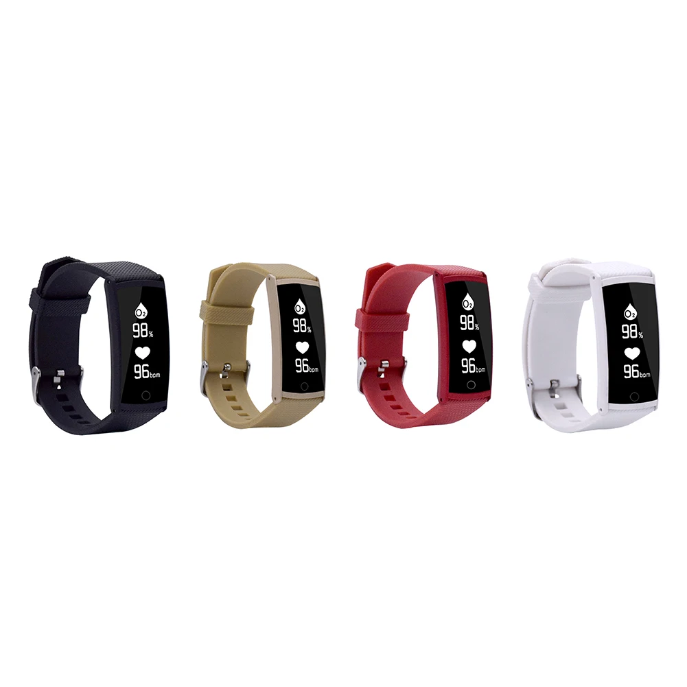 ALLOYSEED Smart Wirstband Waterpooof IP68 Bracelet Fitness Tracker Pedometer Heart Rate Monitor for Android iOS Smartphone